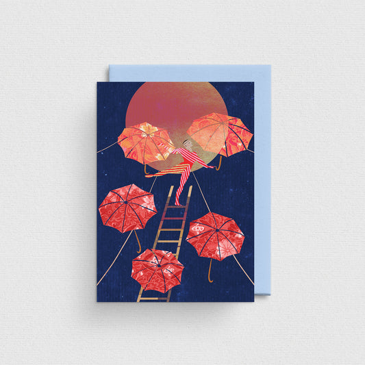 Aerial Equilibrium Greeting Card CIR10