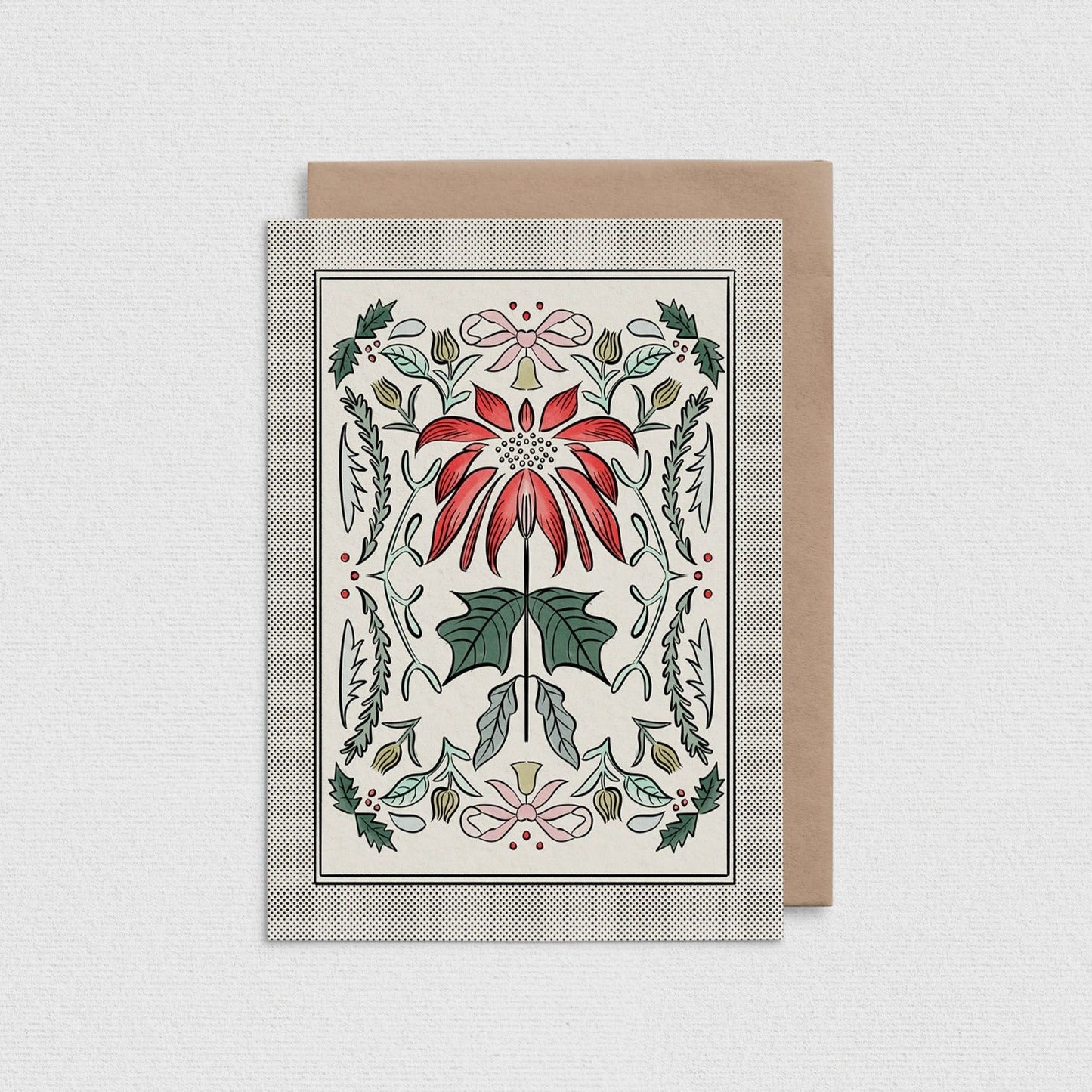 Poinsettia Greeting Card GR07-B2B