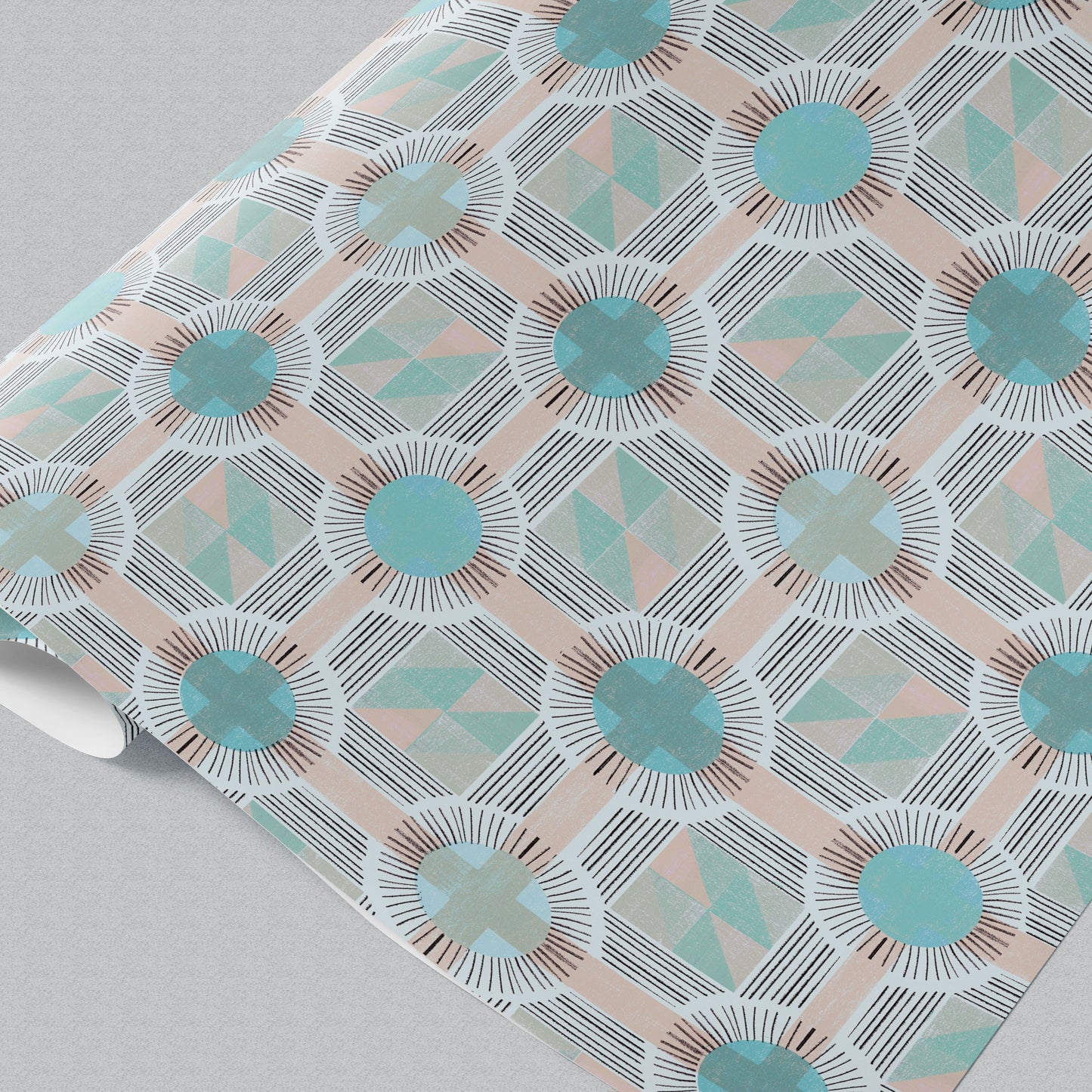 Mint Solar Weave Wrapping Paper (GWM121)