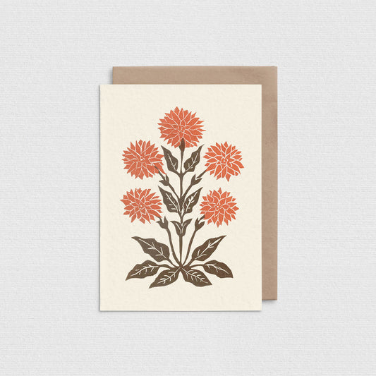 Dahlia Greeting Card L105