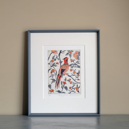 Singing Bird Etching