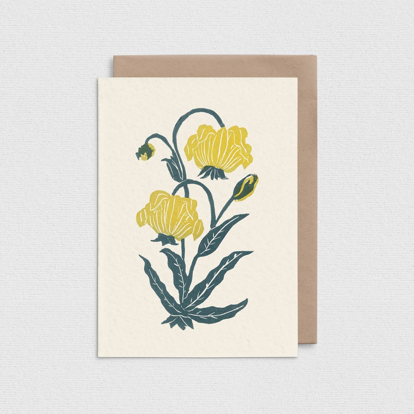 Yellow Orchid Greeting Card L104