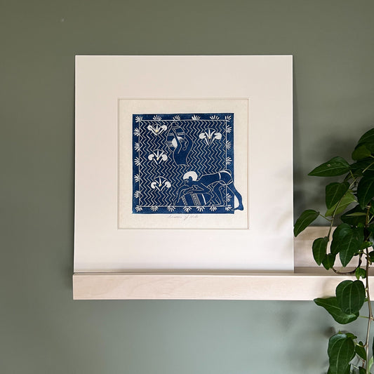 Source of the Nile Lino Print