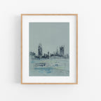 London Parliament View Print