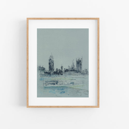 London Parliament View Print