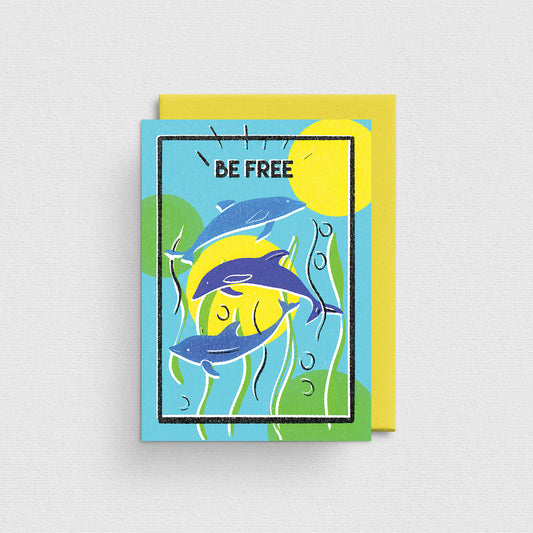 Be Free Greeting Card MT06