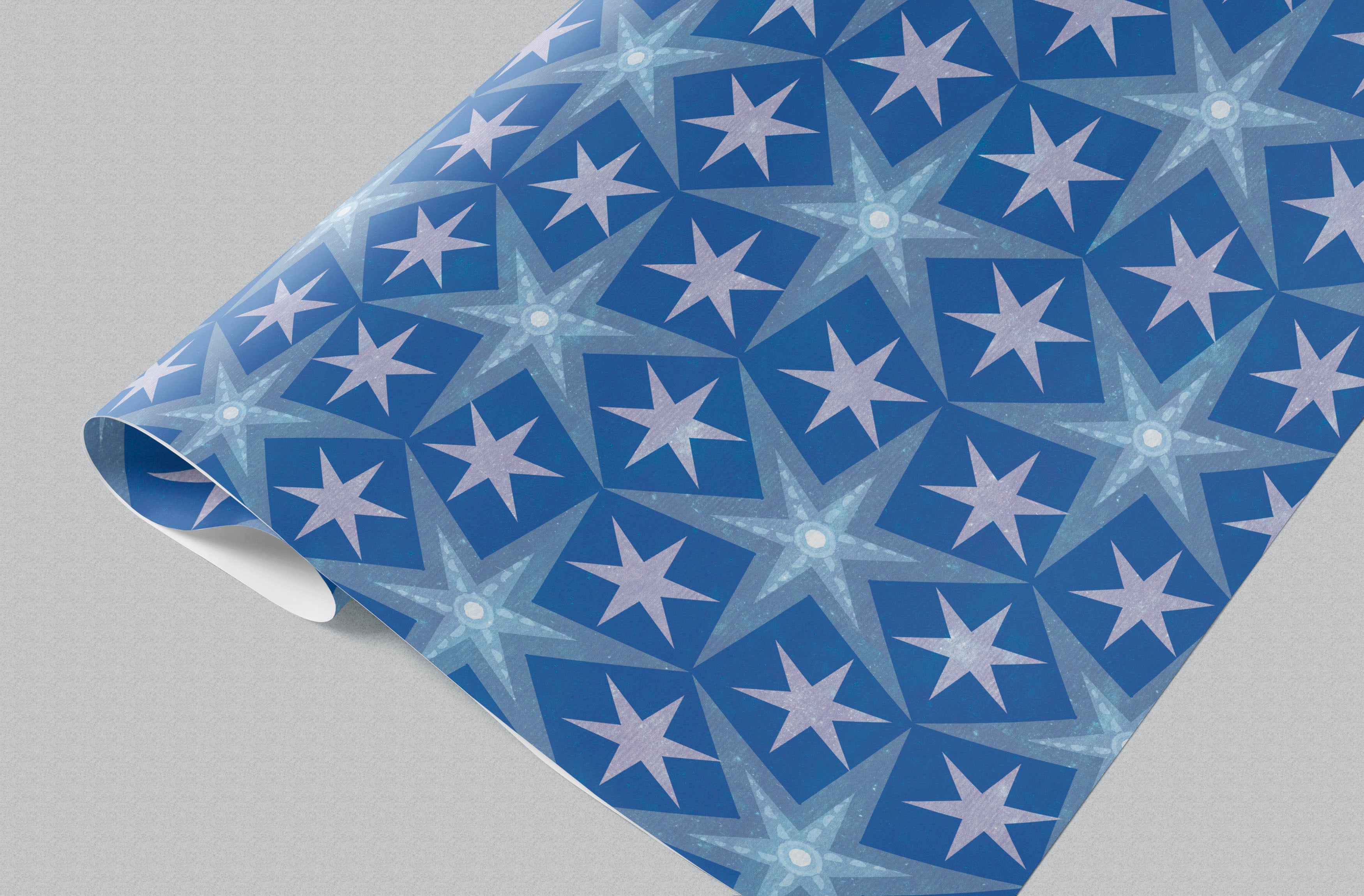 Blue Star Wrapping Paper GWM112
