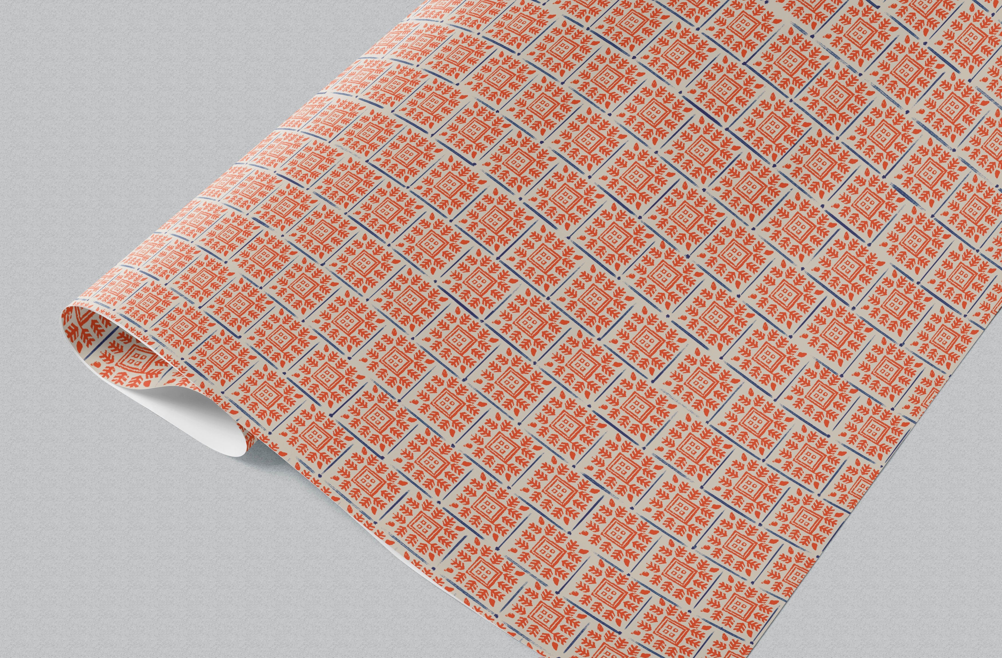 Carrot Fringe Wrapping Paper GWM107-B2B