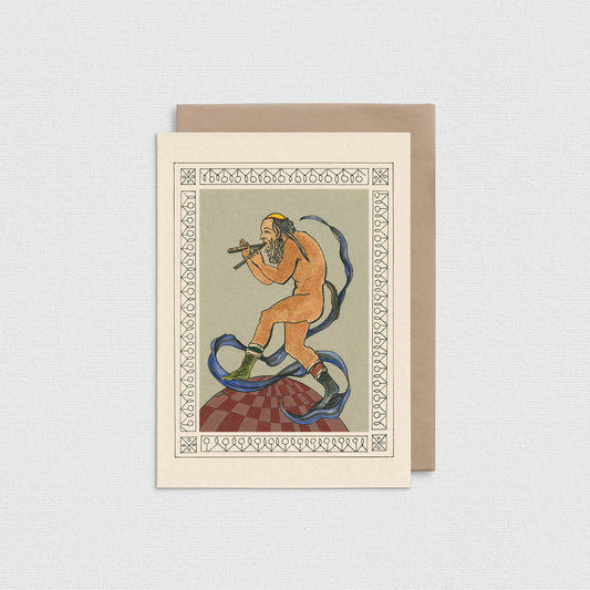 Fool's Orbit Greeting Card ST108
