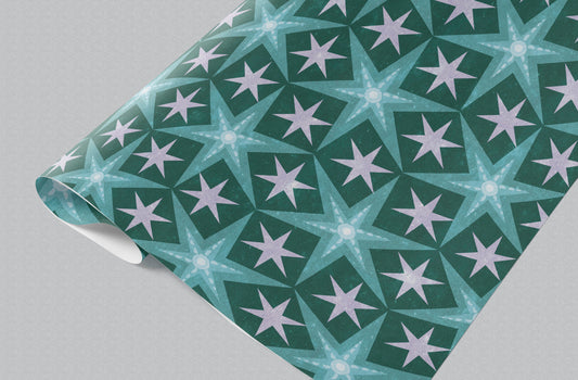 Green Star Wrapping Paper GWM111