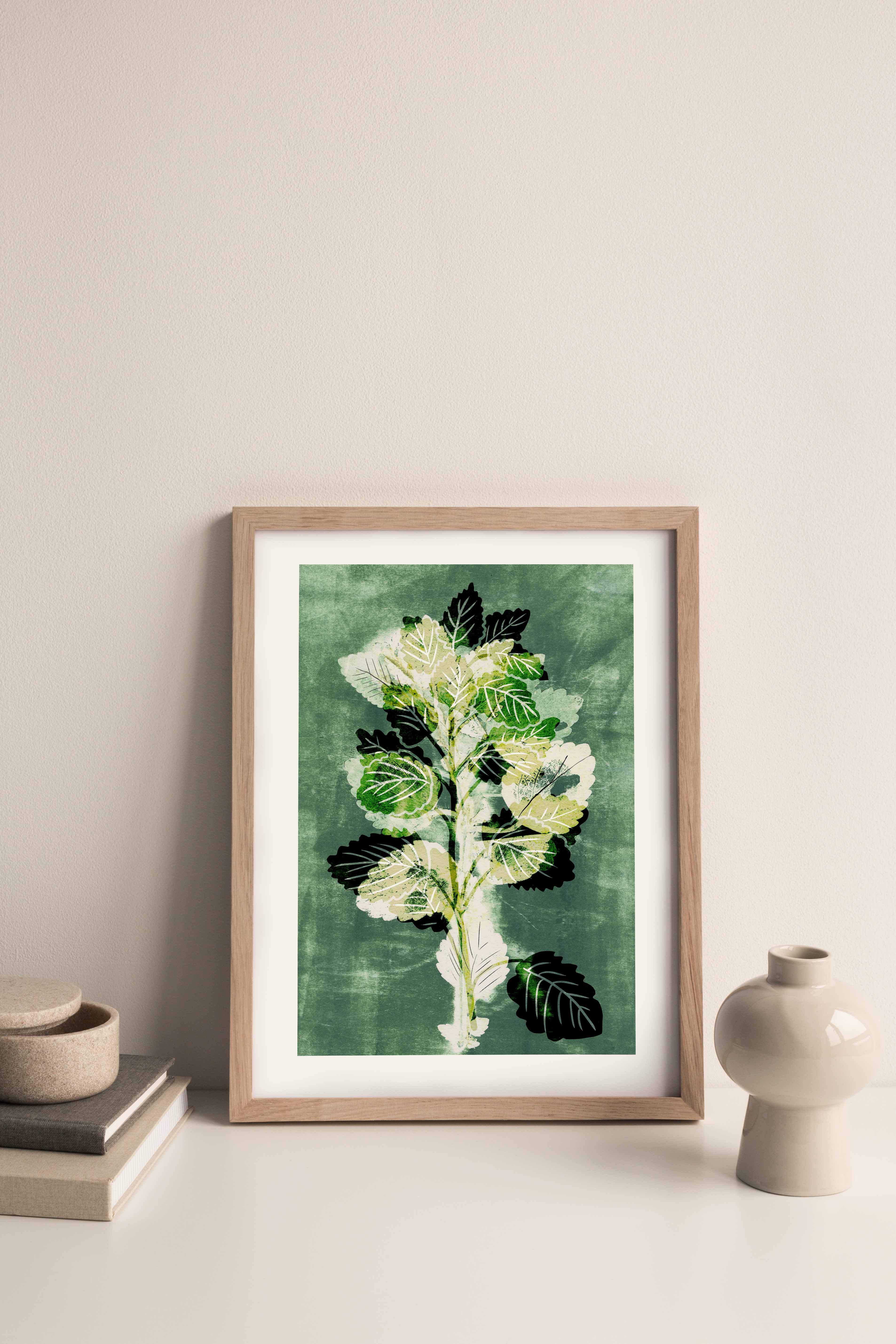 Lemon Balm Herb Print