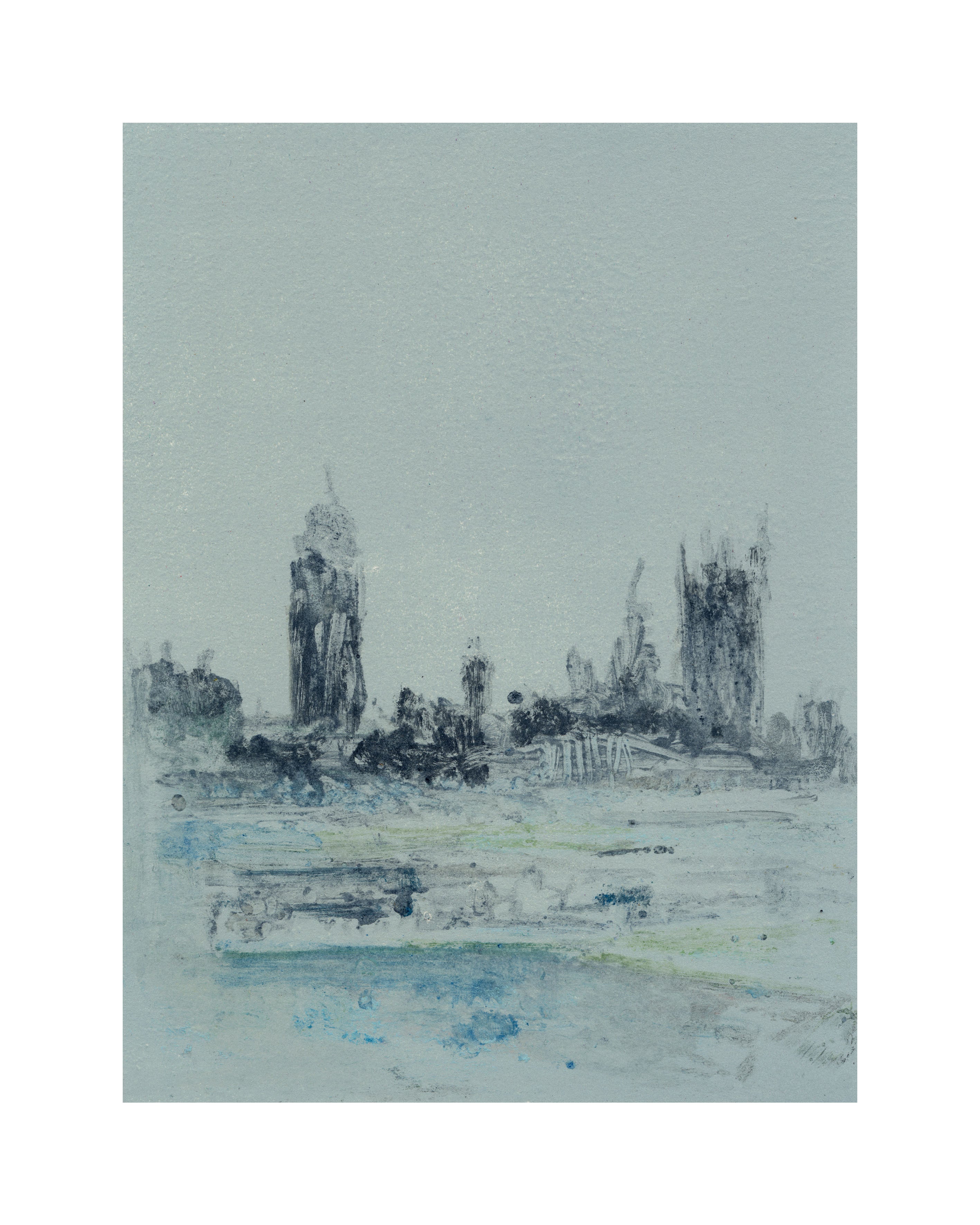 London Parliament View Print