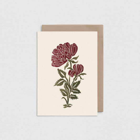 Peony Greeting Card L106-B2B