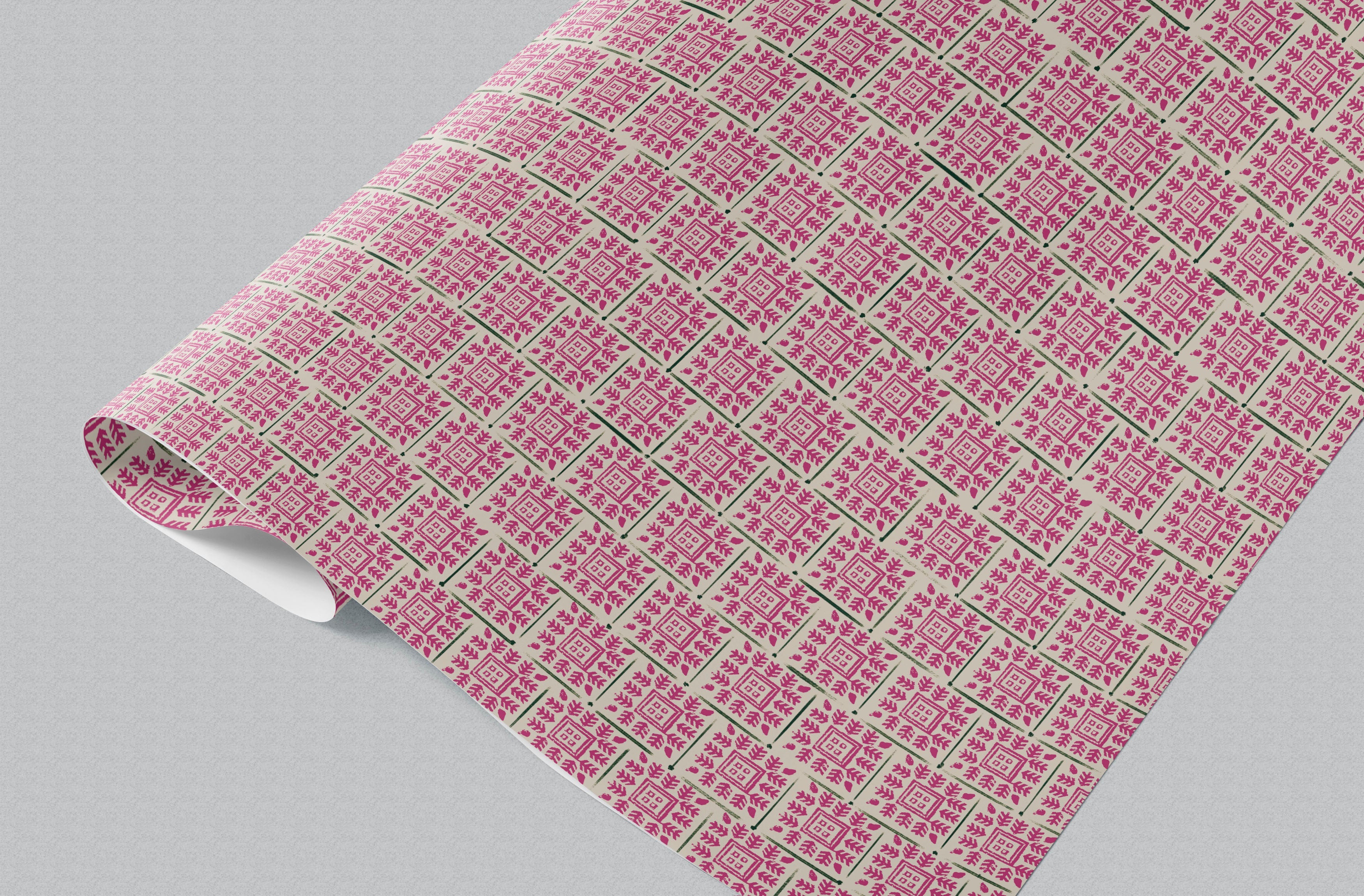 Rouge Fringe Wrapping Paper GWM108-B2B