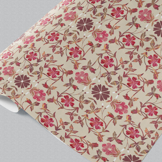 Rosewood Fable Flora Wrapping Paper GWM123-B2B