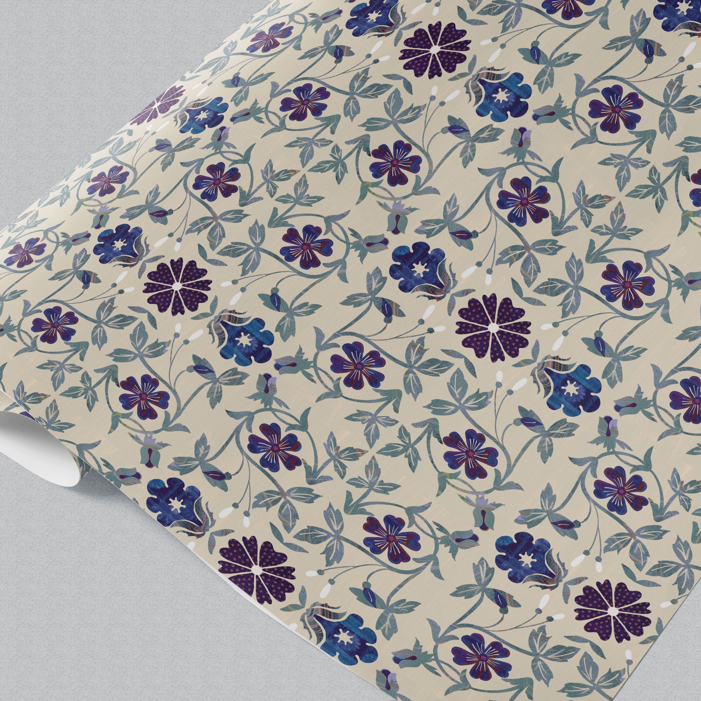 Violet Fable Flora Wrapping Paper GWM122-B2B