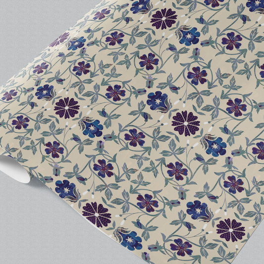 Violet Fable Flora Wrapping Paper GWM122-B2B
