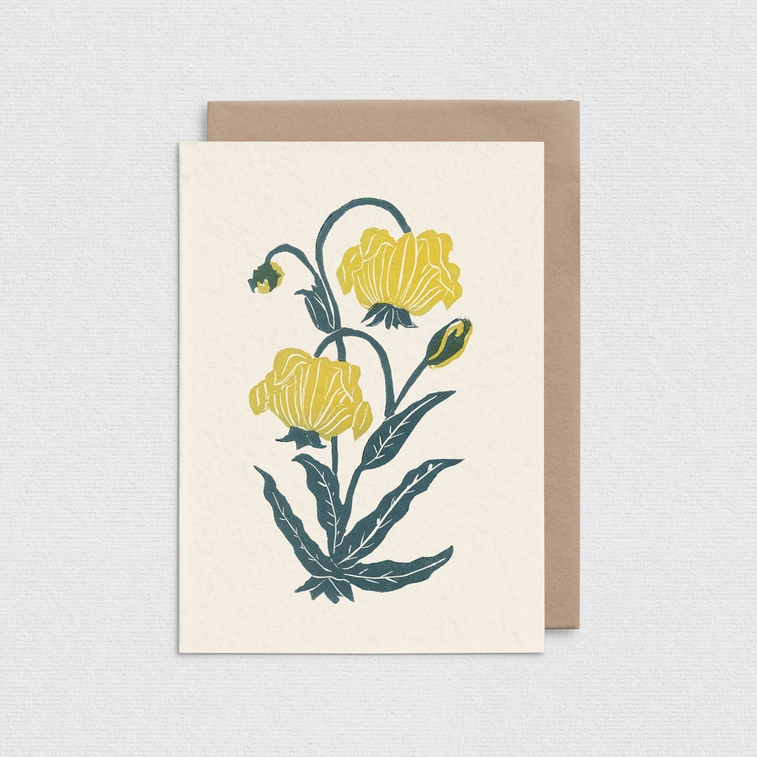 Yellow Orchid Greeting Card L104-B2B
