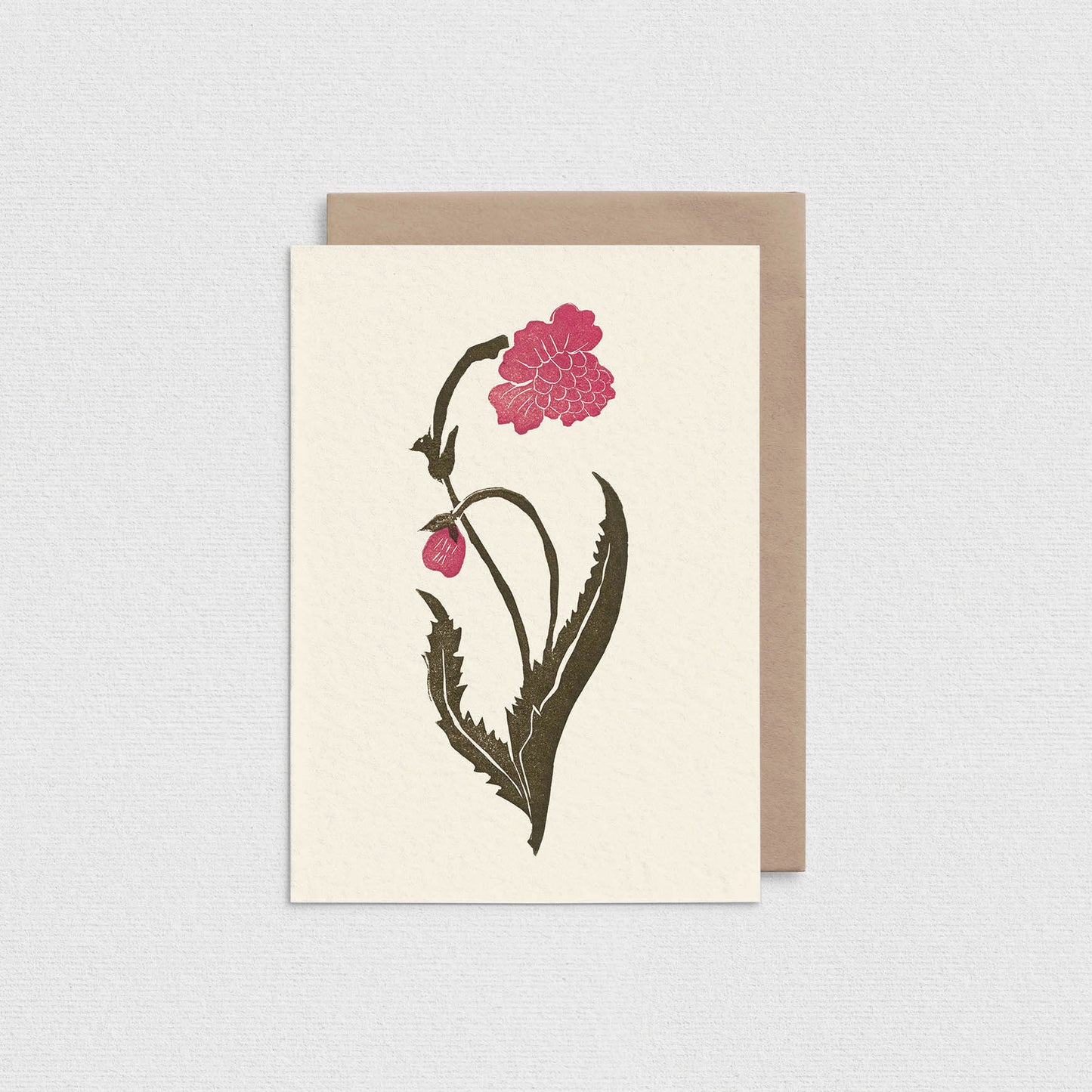 Pink Orchid Greeting Card L102
