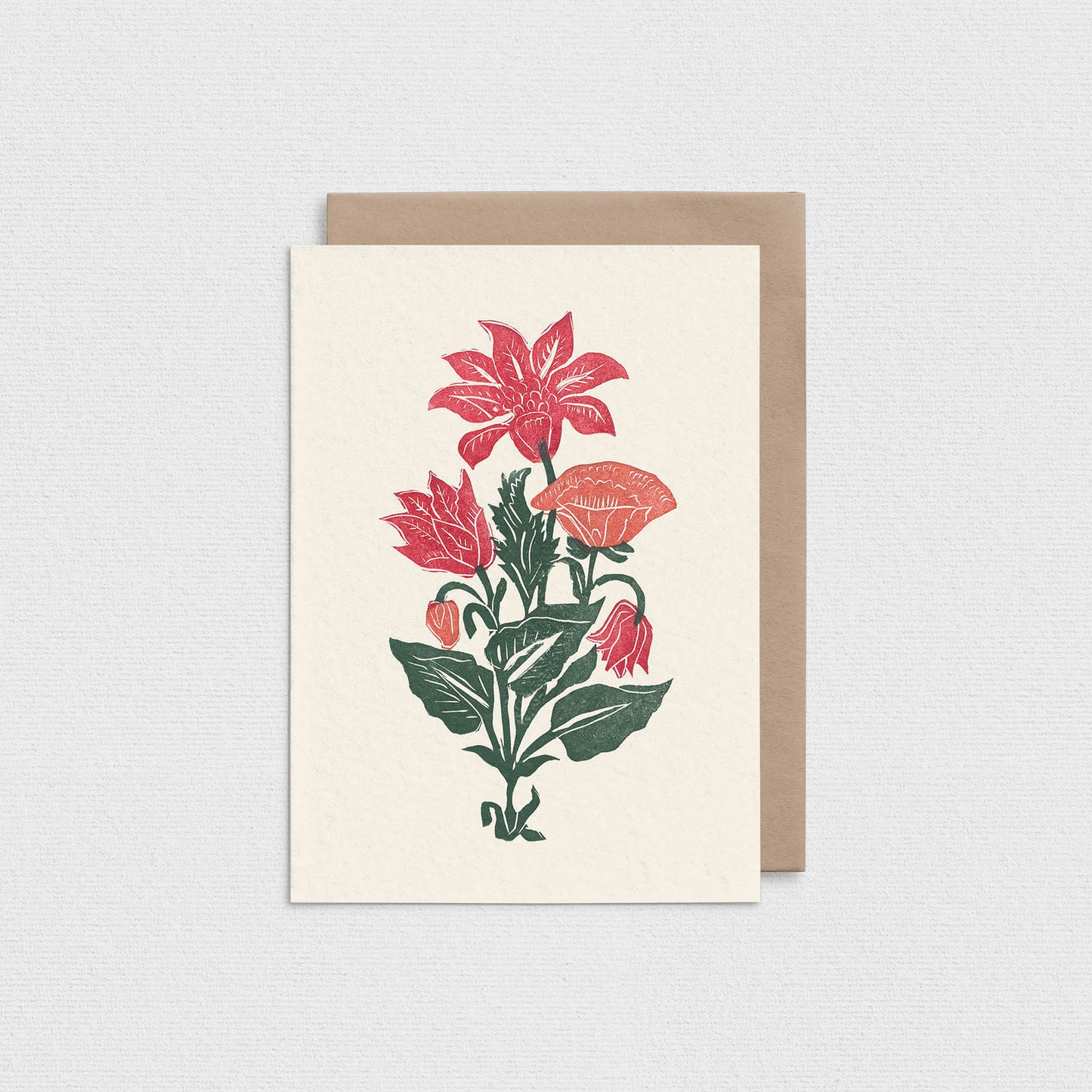 Red Orchid Greeting Card L103